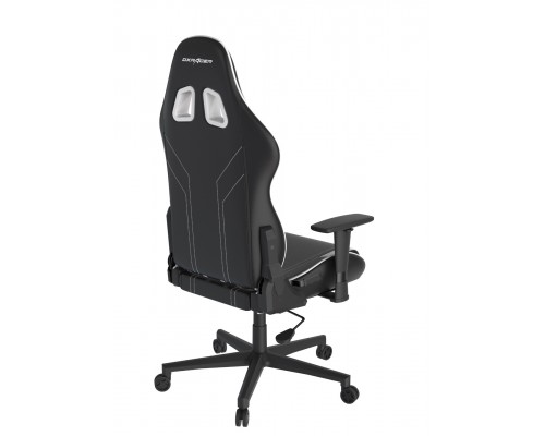 Игровое кресло DXRacer Peak OH/P88/NW компьютерное, до 90 кг, кожа PU, металл, 3D, до 135 градусов, цвет  черный/белый