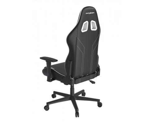 Игровое кресло DXRacer Peak OH/P88/NW компьютерное, до 90 кг, кожа PU, металл, 3D, до 135 градусов, цвет  черный/белый