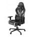 Игровое кресло DXRacer Peak OH/P88/NW компьютерное, до 90 кг, кожа PU, металл, 3D, до 135 градусов, цвет  черный/белый