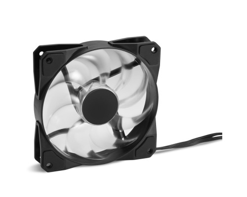 Вентилятор Sharkoon Pacelight RGB Fan F1 для корпуса, 120х120 мм, 1400 об/мин, 54.9 CFM, 23 дБ, 3-pin, RGB, тип подшипника  гидродинамический
