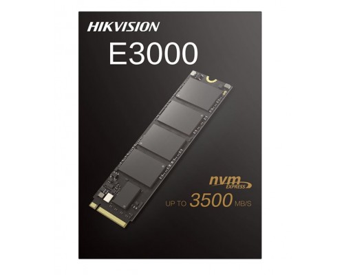 Твердотельный накопитель HikVision E3000 HS-SSD-E3000/512G SSD, M.2, 512Gb, PCI-E 3.0 x4, чтение  3500 Мб/сек, запись  2500 Мб/сек, 3D NAND, NVMe