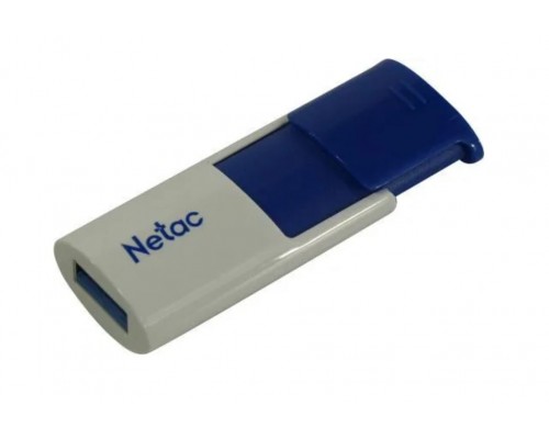 Флеш карта Netac U182 Blue NT03U182N-256G-30BL 256Gb, USB3.0, выдвижной коннектор, пластик, белая/синяя