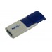 Флеш карта Netac U182 Blue NT03U182N-256G-30BL 256Gb, USB3.0, выдвижной коннектор, пластик, белая/синяя