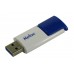 Флеш карта Netac U182 Blue NT03U182N-256G-30BL 256Gb, USB3.0, выдвижной коннектор, пластик, белая/синяя