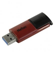 Флеш карта Netac U182 Red NT03U182N-128G-30RE 128Gb, USB3.0, выдвижной коннектор, пластик, красный/черный                                                                                                                                                 