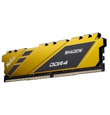 Оперативная память 8GB Netac Shadow NTSDD4P36SP-08Y DDR4, 3600 MHz, 28800 Мб/с, CL18, 1.35 В (DIMM) Yellow                                                                                                                                                