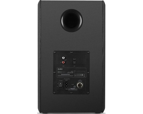 Колонки Sven MC-30 2.0, стерео, 30-27000 Гц, 200 Вт, Bluetooth, 3.5 мм, USB/microUSB, RCA, microSD, ПДУ, сеть 220В, цвет  MDF черный