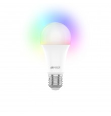 Умная лампочка HIPER IoT A60 RGB, Wi-Fi 2.4 ГГц, 10 Вт, E27, 940 лм, 2700K-6500K, LED, форм-фактор A60, белая                                                                                                                                             