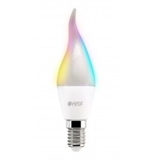 Умная LED лампочка Wi-Fi HIPER IoT LED C2 RGB, WiFi 2.4 ГГц, 802.11 b/g/n, E14, Candle CF37, AC 220-250В, 2700K-6500K, 6 Вт, 520 лм, Android  iOS                                                                                                         