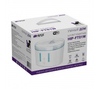Умная автоматическая поилка HIPER IoT FT01W Pet Fountain Wi-Fi 2.4 ГГц, на 2.5 литра, фонтан, от сети, для кошек и собак, LED-индикаторы, белая                                                                                                           