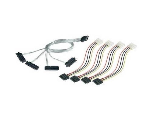 Кабель ACD-SFF8087-SAS8482-10M, Internal, SFF8087-to-4*SFF8482 ( mSAS -to- 4*SAS internal cable) 100cm (аналог 2232000-R) (6705054)