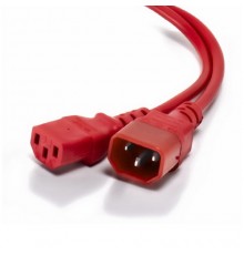 Шнур (кабель питания) ПВС-АП 3*1,0 C13C14, 10A, красный 1,2 м                                                                                                                                                                                             