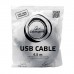 Кабель удлинитель USB2.0 Pro Cablexpert CCP-USB2-AMAF-15C, AM/AF, 4.5м, экран, черный, пакет