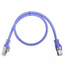 Патчкорд ACD-LPS6A-5DP [ACD-LPS6A-5DP] Cat6a SSTP, 27AWG,CU Фиолетовй, 0.5м, (741869)                                                                                                                                                                     