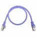 Патчкорд ACD-LPS6A-5DP [ACD-LPS6A-5DP] Cat6a SSTP, 27AWG,CU Фиолетовй, 0.5м, (741869)