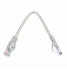 Патчкорд ACD-LPU5E-2DA [ACD-LPU5E-2DA] Cat5e UTP 24AWG 4Pair, 7/0.18мм CCA Серый, 0.2м, (741302)                                                                                                                                                          