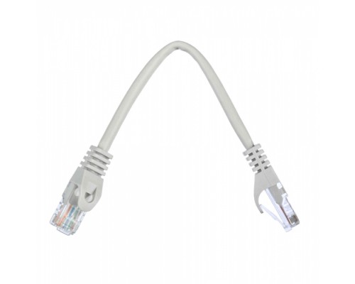 Патчкорд ACD-LPU5E-2DA [ACD-LPU5E-2DA] Cat5e UTP 24AWG 4Pair, 7/0.18мм CCA Серый, 0.2м, (741302)