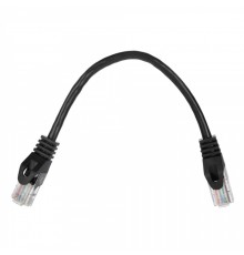 Патчкорд ACD-LPU5C-2DB [ACD-LPU5C-2DB] Cat5e UTP 24AWG 4Pair, 7/0.18мм CU Черный, 0.2м, (741692)                                                                                                                                                          