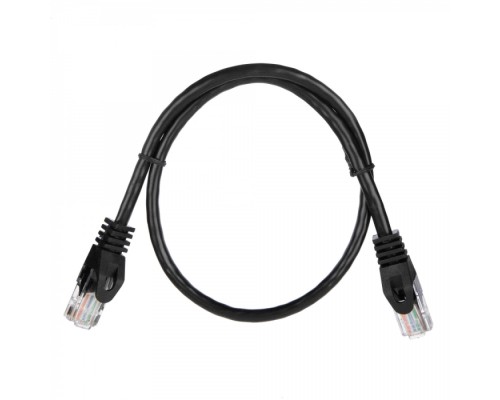 Патчкорд ACD-LPU5C-5DB [ACD-LPU5C-5DB] Cat5e UTP 24AWG 4Pair, 7/0.18мм CU Черный, 0.5м  (741715)