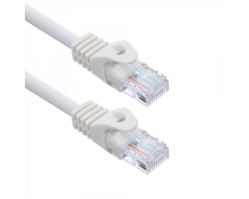 Патчкорд ACD-LPU5C-2DW [ACD-LPU5C-2DW] Cat5e UTP 24AWG 4Pair, 7/0.18мм CU Белый, 0.2м, (741708)