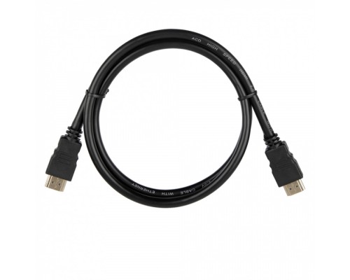 Кабель ACD-DHHM2-10B [ACD-DHHM2-10B] HDMI 2.0, Golden Plated,19m/19m, Черный, 1м (742224)