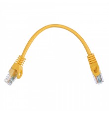 Патчкорд ACD-LPU5E-2DY [ACD-LPU5E-2DY] Cat5e UTP 24AWG 4Pair, 7/0.18мм CCA Желтый, 0.2м, (741326)                                                                                                                                                         