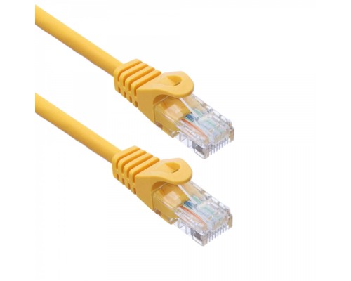 Патчкорд ACD-LPU5E-2DY [ACD-LPU5E-2DY] Cat5e UTP 24AWG 4Pair, 7/0.18мм CCA Желтый, 0.2м, (741326)