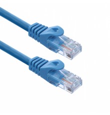 Патчкорд ACD-LPU5E-2DL [ACD-LPU5E-2DL] Cat5e UTP 24AWG 4Pair, 7/0.18мм CCA Синий, 0.2м, (741340)                                                                                                                                                          