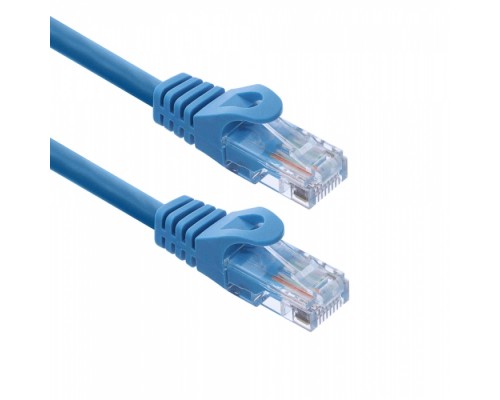 Патчкорд ACD-LPU5E-2DL [ACD-LPU5E-2DL] Cat5e UTP 24AWG 4Pair, 7/0.18мм CCA Синий, 0.2м, (741340)