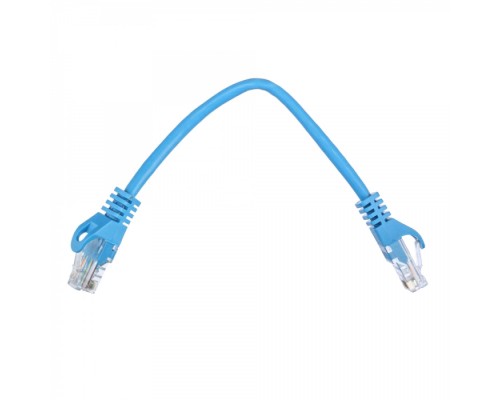 Патчкорд ACD-LPU5E-2DL [ACD-LPU5E-2DL] Cat5e UTP 24AWG 4Pair, 7/0.18мм CCA Синий, 0.2м, (741340)