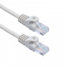 Патчкорд ACD-LPU5E-15M [ACD-LPU5E-15M] Cat5e UTP 24AWG 4Pair, 7/0.18мм CCA Серый, 15м, (741678)                                                                                                                                                           