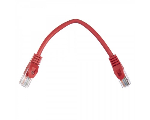 Патчкорд ACD-LPU5E-2DR [ACD-LPU5E-2DR] Cat5e UTP 24AWG 4Pair, 7/0.18мм CCA Красный, 0.2м, (741333)