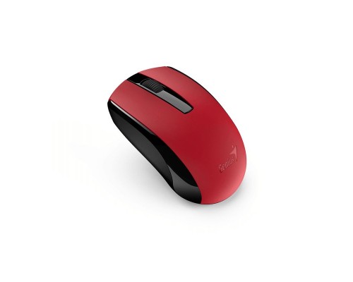Мышь беспроводная Genius ECO-8100 красная (Red), 2.4GHz, BlueEye 800-1600 dpi, аккумулятор NiMH new package