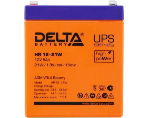 Аккумуляторная батарея Delta HR 12-21 W
