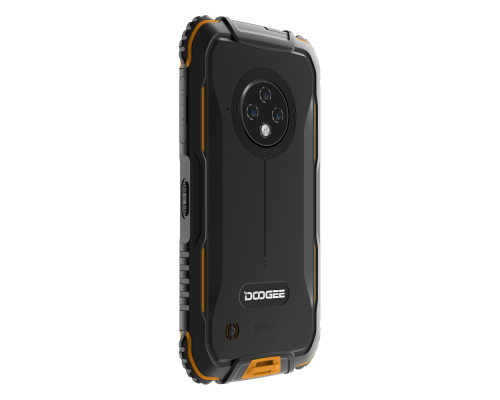 Смартфон Doogee S35 Fire Orange, 5'' 18:9 720x1280, 4х1.8 ГГц, 4 Core, 2GB RAM, 16GB, up to 256GB flash, 13 МП+2 МП+2 МП/5Mpix, 2 Sim, 2G, 3G, LTE, BT v5.0, Wi-Fi, GPS, Micro-USB, 4350 мА·ч, Android 10, 189g, 152,65 ммx80.3 ммx15,7 мм