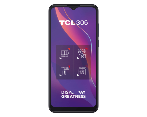 Смартфон TCL 306 Blue, 16,56 см (6.52