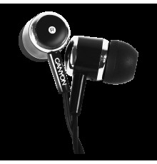 Наушники CANYON EPM- 01 Stereo earphones with microphone, Black, cable length 1.2m, 23*9*10.5mm,0.013kg                                                                                                                                                   