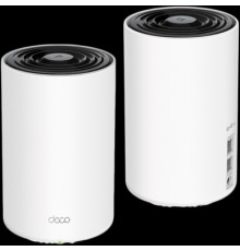 Маршрутизатор AX3600 Whole Home Mesh Wi-Fi 6 System (Tri-Band), 2 unitsSPEED: 574 Mbps at 2.4 GHz + 1802 Mbps at 5 GHz-1 +1201 Mbps at 5 GHz-2SPEC: 5? Internal Antennas, 2? Gigabit Ports (WAN/LAN auto-sensing), Broadcom 1.5 GHz Quad-core CPUFEATURE: 