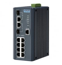 Коммутатор Ethernet EKI-7710E-2C-AE   8FE+2G Port Gigabit Managed Redundant Industrial Switch Advantech                                                                                                                                                   