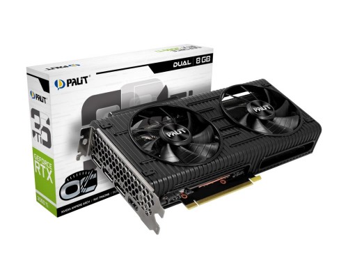 Видеокарта PCIE16 RTX3060TI 8GB LHR PA-RTX3060 TI DUAL OC V1 PALIT