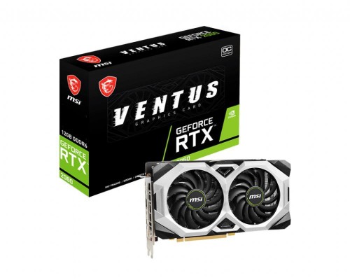 Видеокарта PCIE16 RTX2060 12GB GDDR6 RTX 2060 VENTUS 12G OC MSI