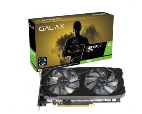 Видеокарта PCIE16 GTX1660 6GB GDDR5 GTX 1660 1-CLICK OC 6G KFA2