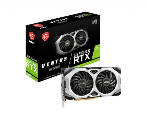 Видеокарта PCIE16 RTX2060 6GB GDDR6 RTX 2060 VENTUS GP OC MSI