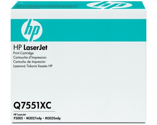 Картридж HP LaserJet Q7551X Contract Black Print Cartridge