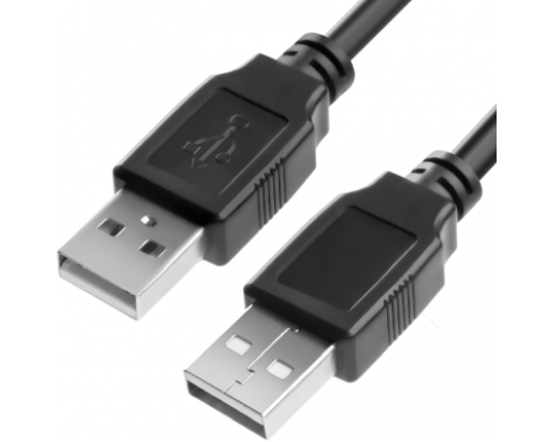 Кабель Greenconnect  0.3m USB 2.0, AM/AM, черный, 28/28 AWG, экран, армированный, морозостойкий