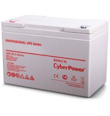 Аккумулятор Battery CyberPower Professional UPS series RV 12200W, voltage 12V, capacity (discharge 20 h) 62Ah, capacity (discharge 10 h) 55.6Ah, max. discharge current (5 sec) 300A, max. charge current 18A, lead-acid type AGM, terminals under bolt M6