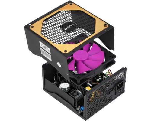 блок питания для ПК 1200 Ватт/ PSU HIPER HPG-1200FM (1200W 80+Gold, 14cm Fan, 220V input, Efficiency 90%, Modular, Black) BOX