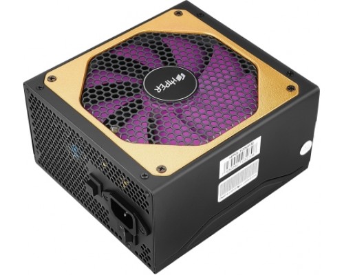 блок питания для ПК 1100 Ватт/ PSU HIPER HPG-1100FM (1000W 80+Gold, 14cm Fan, 220V input, Efficiency 90%, Modular, Black) BOX