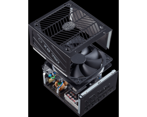 Блок питания Power Supply Cooler Master XG750 Plus Platinum, 750W, ATX, 135mm, 24pin, 12xSATA, 4xPCI-E(6+2), APFC, RGB, 80+ Platinum, Full Modular