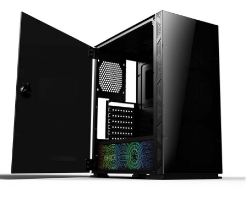 корпус для ПК без БП/ PC CASE HIPER WG301 HUND (w/o PSU, USB+HD audio, W/O fan) BLACK